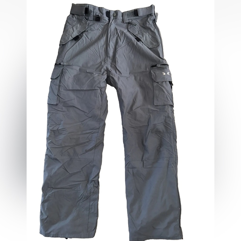 Turbine F480 Men's FDGB Cargo Snowboarding Pants Size Medium Slate